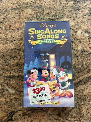 Disney's Sing Along Songs Very Merry Christmas Songs Volume 8 VHS – New Sealed