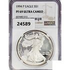 1994-P American 1oz Silver Eagle Coin NGC PF69 Ultra Cameo