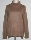 NWT Magaschoni 100% CASHMERE Relaxed Turtleneck Pullover Sweater L Brown MSP$325