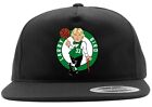 Black Larry Bird Boston Celtics Logo Snapback Hat