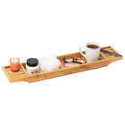 New ListingBathtub Tray Shower Organizer Bathroom Accessory Wood Tray Rayon from Bamboo