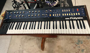 Korg Polysix PS-6 61-Key Analog Keyboard Synthesizer Used For Parts Or Repair
