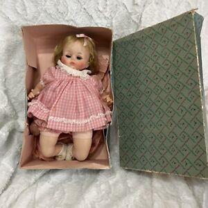 Vintage 1977 Madame Alexander Baby Doll: Pussy Cat, Pink Dress, No. 3540 W/Box