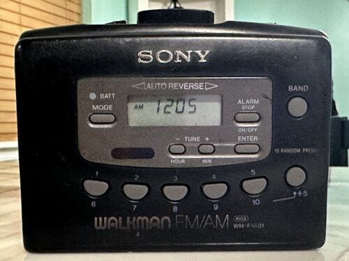 New ListingVintage Sony Walkman FM/AM Cassette Player WM-FX401 Built In Alarm Clock /tested