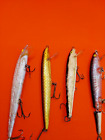 Old lure Vintage Mixed lot of Rapala's and one rebel , great old baits.