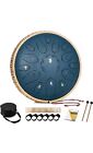 New ListingSteel Tongue Drum - HOPWELL 15 Note 14 Inch Tongue Drum Instrument - Hand Pan Dr