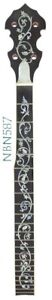 5 String 22 fret Banjo Neck Maple MOP & Abalone Inlaid NBN587