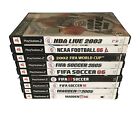 PS2 PlayStation 2 EA Sports Game Lot Madden Football, NBA, NCAA, FIFA 2000s