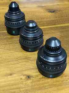 Sony prime lens set - 35mm, 50mm & 85mm (T2.0, PL Mount)