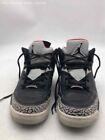 Nike Mens Air Jordan Spizike Black Leather Lace Up Basketball Sneakers Size 9
