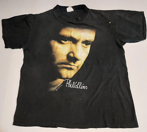 VTG 1990 Phil Collins T-Shirt But Seriously Tour (Youth/Large) SEE PHOTOS