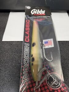 1 Gibbs Lures Pencil Popper BUNKER 2 oz FREE SHIPPING - WOOD IS GOOD!