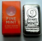 10 Oz .999 Silver Bar 9 FINE Mint APMEX Orange Plastic Box