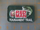 Vintage Mint Fishing Patch - Red Man Tournament Trail - 4 x 2 1/2 inch