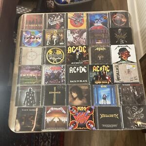 Heavy Metal Rock Cd Lot 30 CDs- Metallic AC/DC OZZY MEGADEATH PRIEST SABBATH !!!