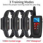 Dog Shock Training Electric Collar Remote Rechargeable Waterproof Pet Trainer