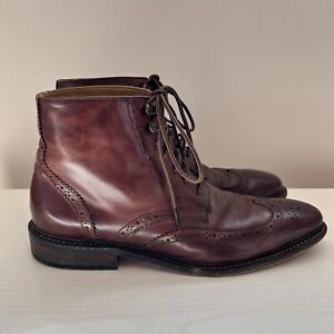 Johnston & Murphy Wingtip Boots Brown Leather Men’s Size 11.5
