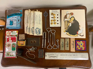 Lot of 30 Vintage Household items; Detail of items in description; Vtg Shoe Box