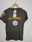 Women's Pittsburgh Steelers Nike Olive Salute To Service Legend T-Shirt Sz L