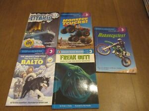 Lot of 5 Level 3 Non Fiction Softcover Readers, Trucks, Titanic, Motorcycles