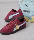 Puma Suede One Piece Red-Haired Shanks Red Silver Shoes 396521-01 Anime New