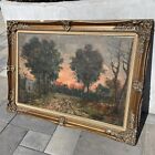 Old VAN DEN BOGAERDE GHENT BELGIUM Frame OIL ON CANVAS 36X24 Painting 