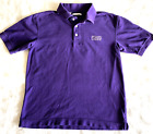 Cutter & Buck Millsaps College Mens Polo Golf Shirt Medium Purple Cotton Pique