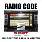 SEAT CODES RADIO ANTI-THEFT UNLOCK STEREO SERIES RNS300 RCD310 PINCODE SERVICE