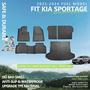 For 2023 2024 Kia Sportage Trunk Mat Floor Mats Cargo Liners(Not Fit Hybrid) (For: 2023 Kia Sportage)