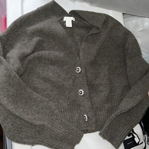 H&M sweater women School Oversized Grey
