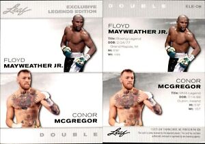 2023 Leaf Legends Edition Floyd Mayweather JR./Conor McGregor #ELE-08 Boxing MMA