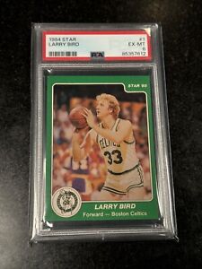 1984 Star Larry Bird #1 PSA 6 EX-MT Pop 35 Only 5 Higher Grade Boston Celtics