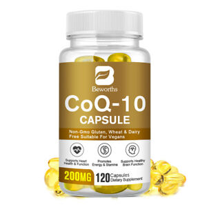 COQ 10 Coenzyme Q-10 200mg Heart Health Support, Increase Energy & Stamina