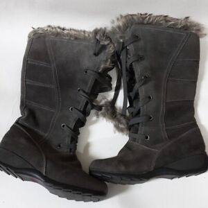 Sporto Kristen Leather suede waterproof winter Boots Size 8M lace up style
