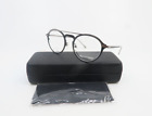 John Varvatos V160 50mm Matte Black-Silver/Silver Metal New Round Eyeglasses.