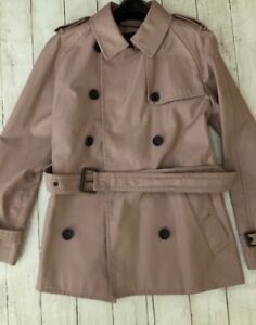 Coach Women Mid Trench Coat Light Pink Size Small