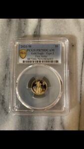 2021-W $5 American Proof Gold Eagle Type 2 PR70DCAM First Strike PCGS