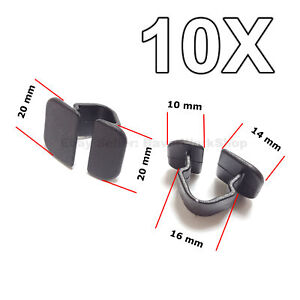 10X Bonnet Insulation Mat Clips, Fastener, Sound Blanket clip for VW, Audi
