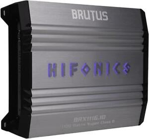 Hifonics BRX1116.1D Brutus Mono Super D-Class Subwoofer Amplifier, 1100-Watt