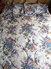 Vintage Dan River Bedding Set 3 Psc Floral Cotton Blend Standard Made In USA