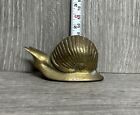 Vintage MCM Brass Snail Paperweight Figurine (SM)