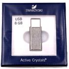 Swarovski VAO USB Memory Stick Active Crystals Jet Hematite Flash Drive 5034353