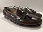 Cole Haan Men Size 12 Burgundy Leather Tassel Loafers Slip-On Shoes