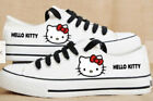 White Womens Sport Flat Kitty Canvas Sports Sneakers Wendy Loafers Athletic Slip