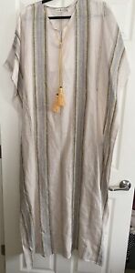 Tory Burch Kaftan Dress Linen Sz. XL NWT $428