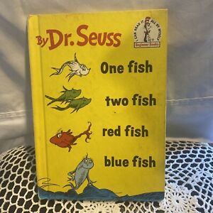 One Fish, Two Fish, Red Fish, Blue Fish by Dr. Seuss (1960), Vintage Antique