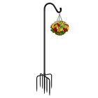 New ListingAdjustable Shepherds Hooks for Outdoor 76 Inch Bird Feeder Pole with 7 Prongs...