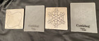 Cuttlebug Provo Craft Lot of 4 Metal Die & Plastic Folders Holiday Snowflake wow