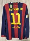 Neymar Barcelona 14/15 Home Size XL Nike Long Sleeve Jersey Original with Tag