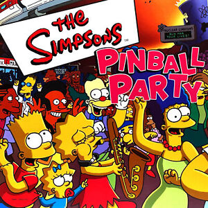 Stern The Simpsons Pinball Party Machine Game Backglass Translite NOS ORIGINAL